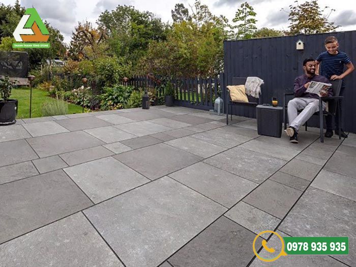 Mẫu đá lát sân vườn granite tự nhiên cho không gian biệt thự