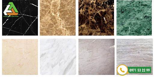 Sự đa dạng về màu sắc của đá marble